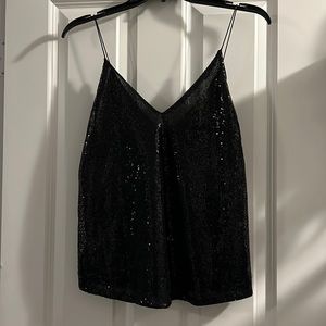 Black sparkly top